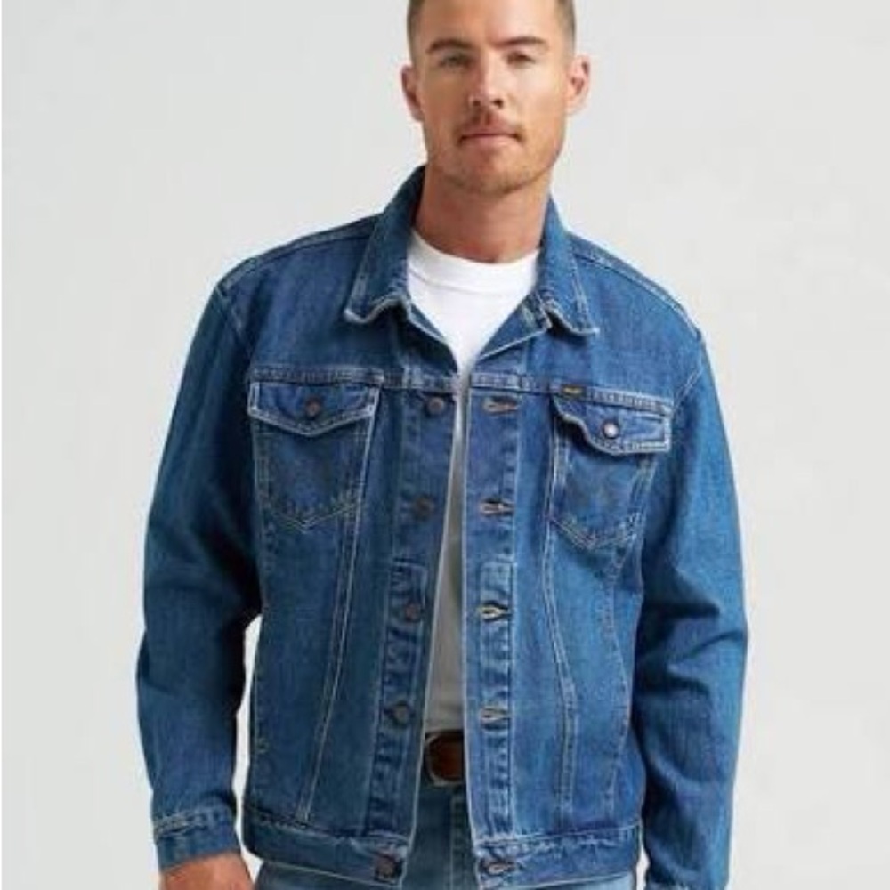 VTG Wrangler Authentic Western Workwear Trucker Grunge Military Biker Size XL